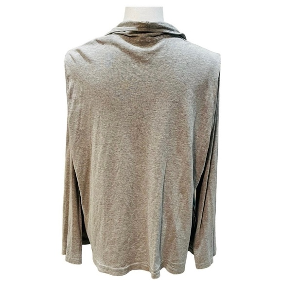 J. Jill Gray Pima Cotton Open Jacket XL X-Large - Picture 2 of 6